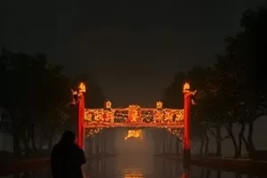 《铁轨与雪》海报,被雪覆盖的铁轨伸向远方
