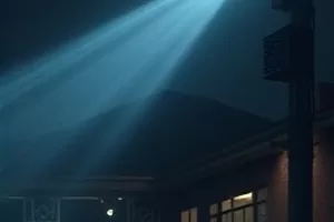 《风筝不落地》海报,天空里一只高飞的风筝