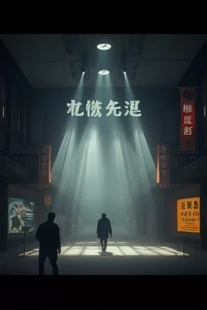 《第九个访客》海报,走廊尽头亮着门牌的房间