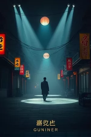 《慢慢靠岸》海报，修船厂里半成品的木船骨架